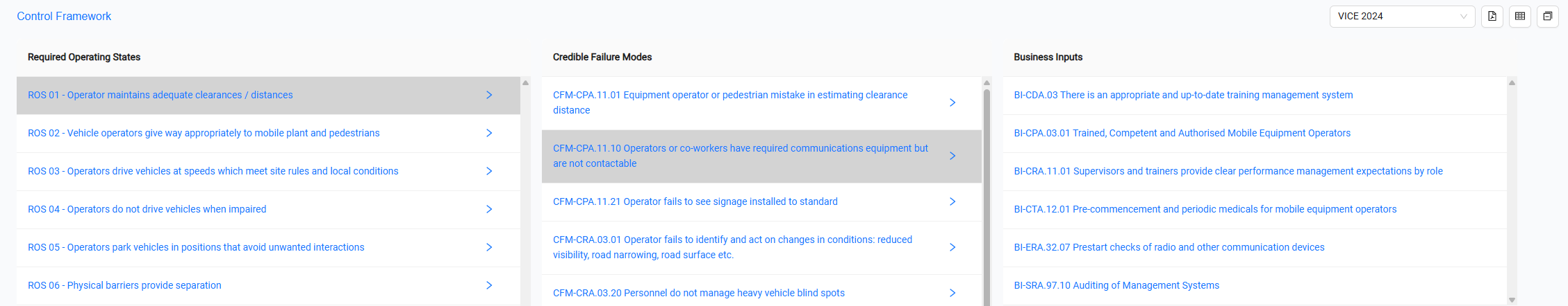 Control Framework Visualiser
